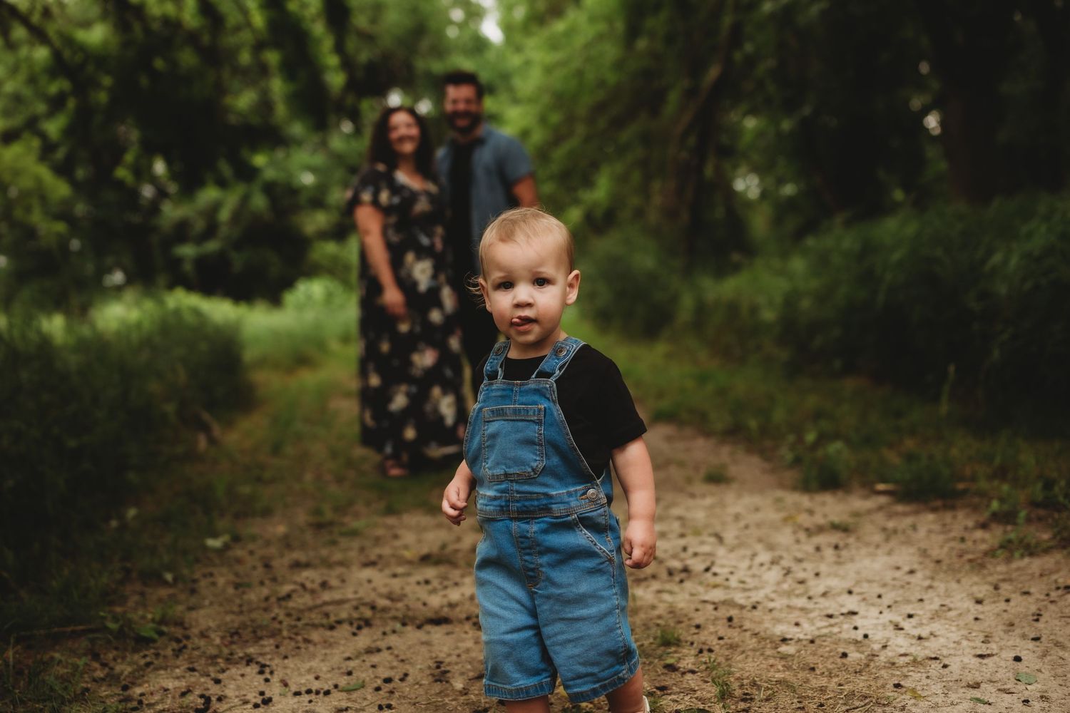 family photo, on trail