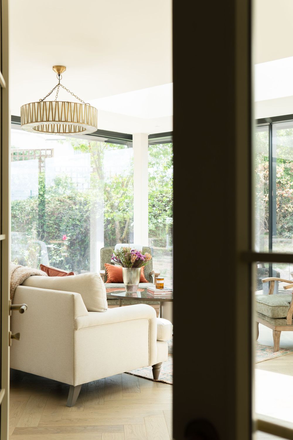 Calm, contemporary interior with considered colour choices, natural light and carefully styled home décor creating a warm, lived-in feel.