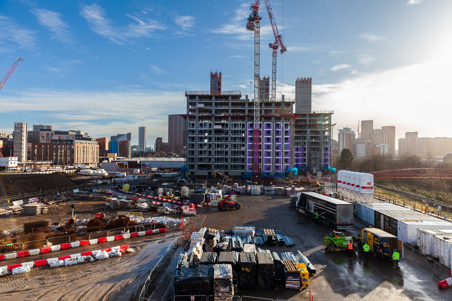 Construction progress photograph of GRAHAM Dyecoats Leeds site