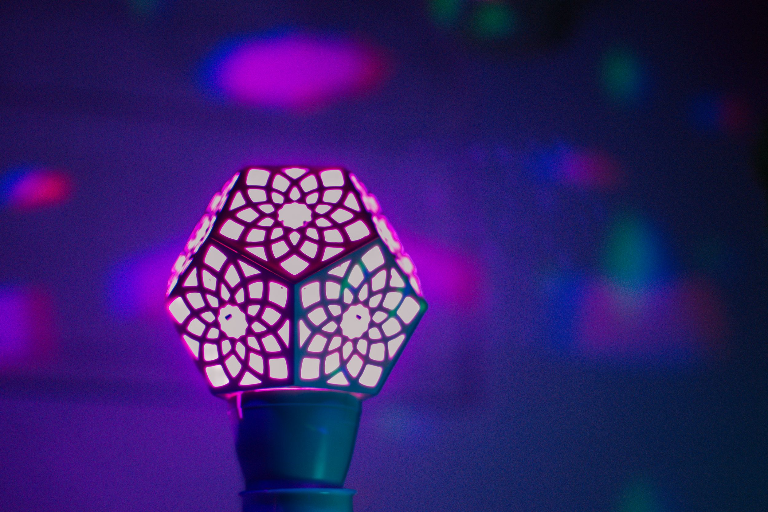 Colourful geometric indoor light