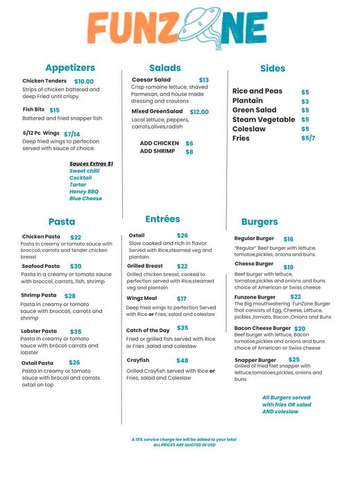 FoodMenu - FunZone