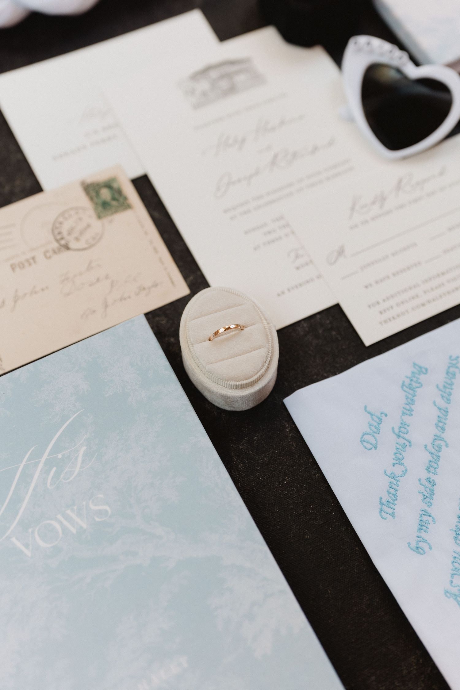 wedding flatlay photo
