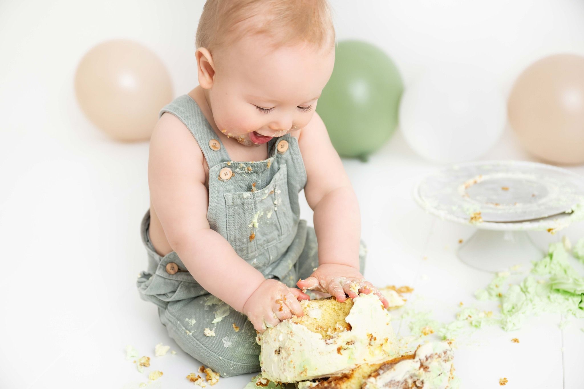 barnfotograf smash the cake