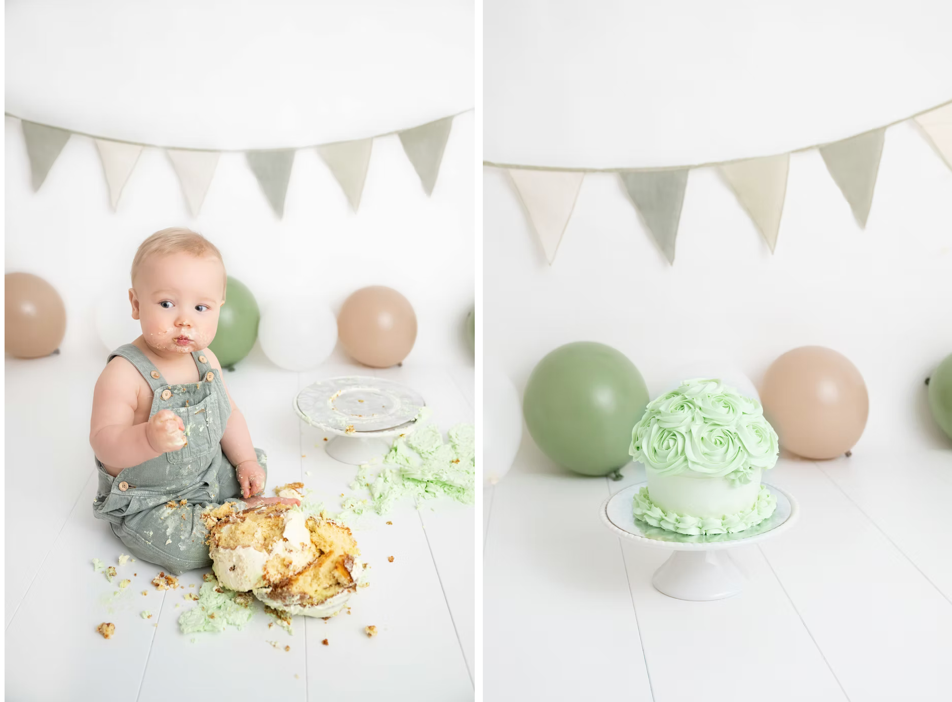 barnfotograf smash the cake