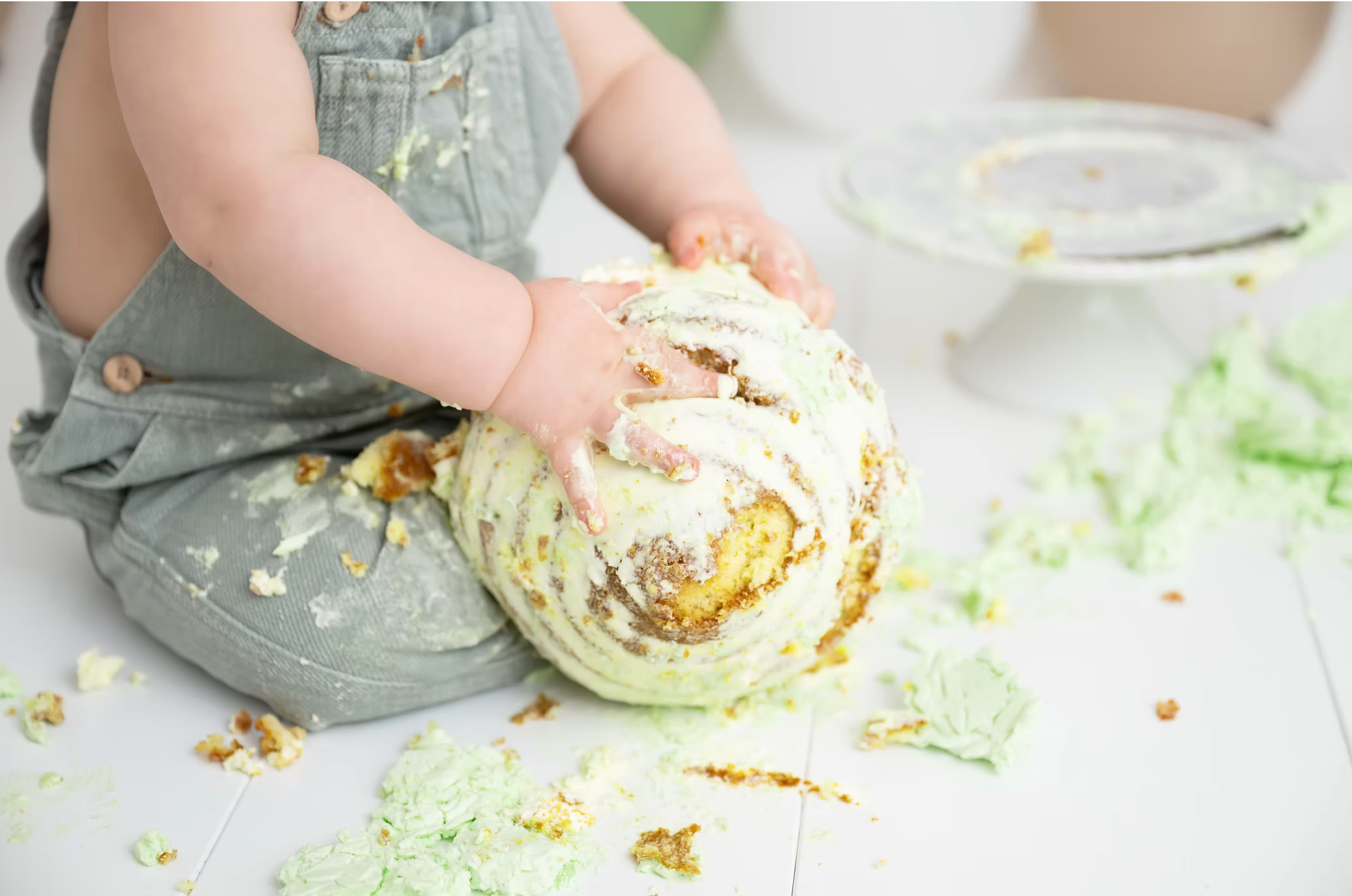 barnfotograf smash the cake