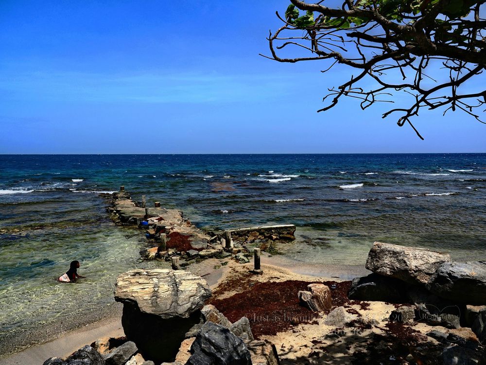 Resplendent photo of beach in Roatan, Honduras