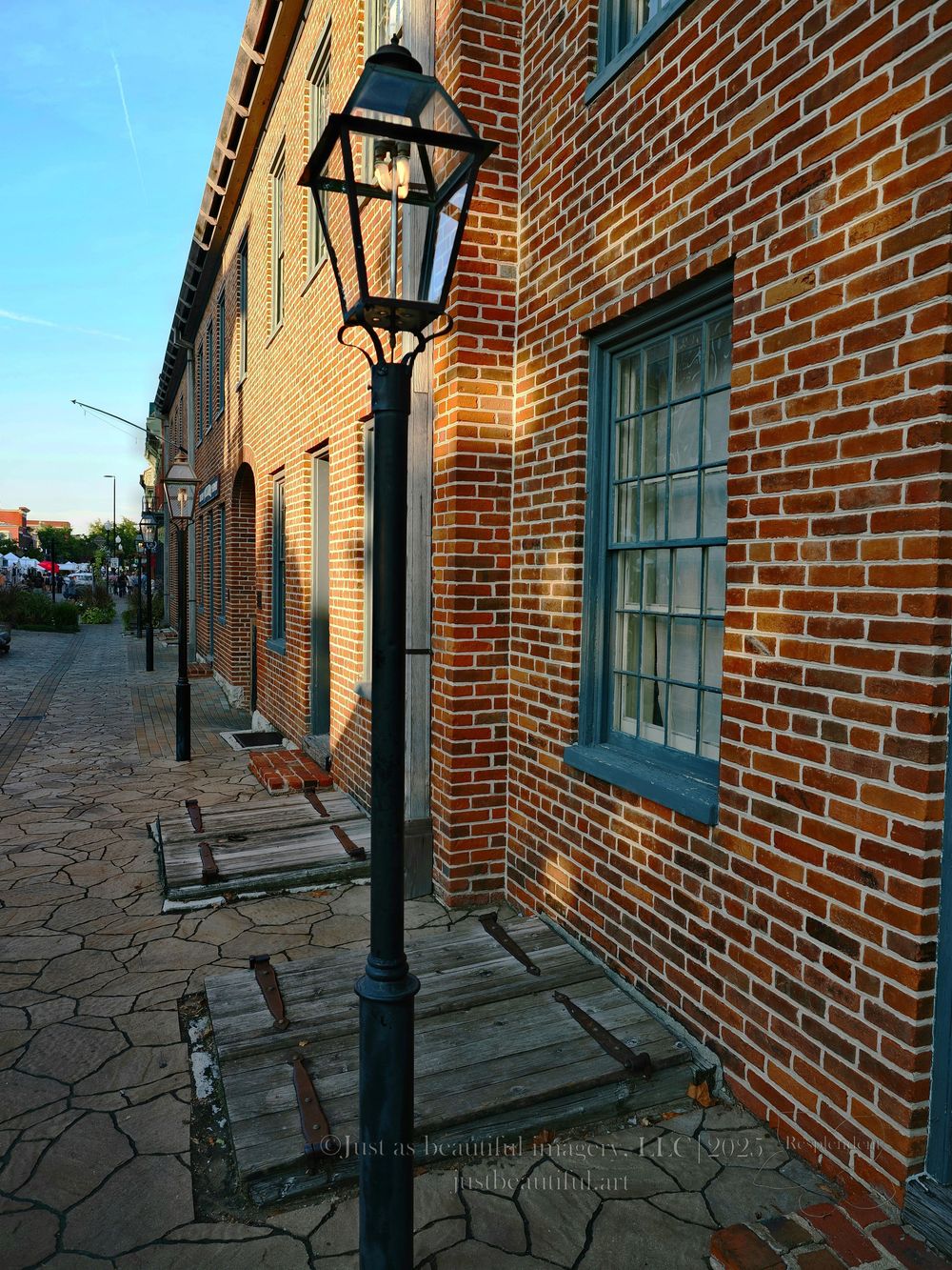 Resplendent photo of Historic Main Street in Saint Charles, Missouri.
