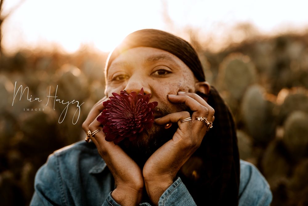 Sepia-toned outdoor portrait series with natural lighting and artistic composition.
