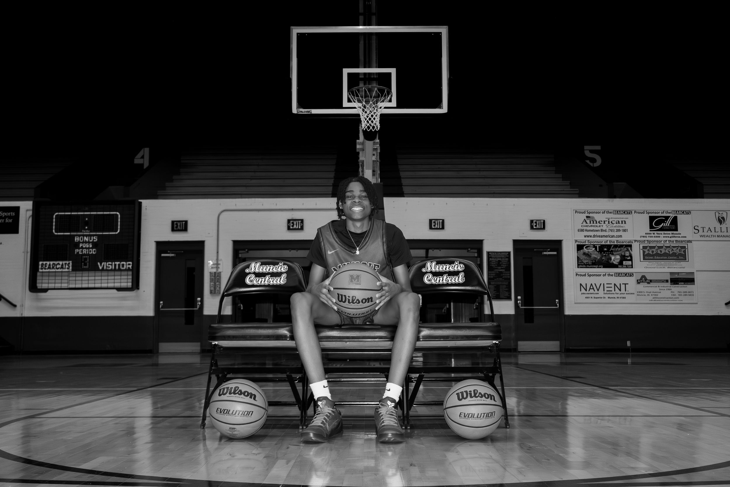 senior basketball player