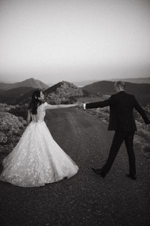 Black and White Wedding Croatia Photographer