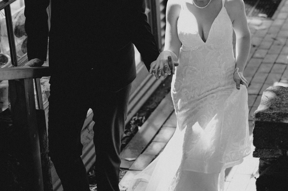 Ethereal black and white photos showing movement and flow of white fabric against a dark background.