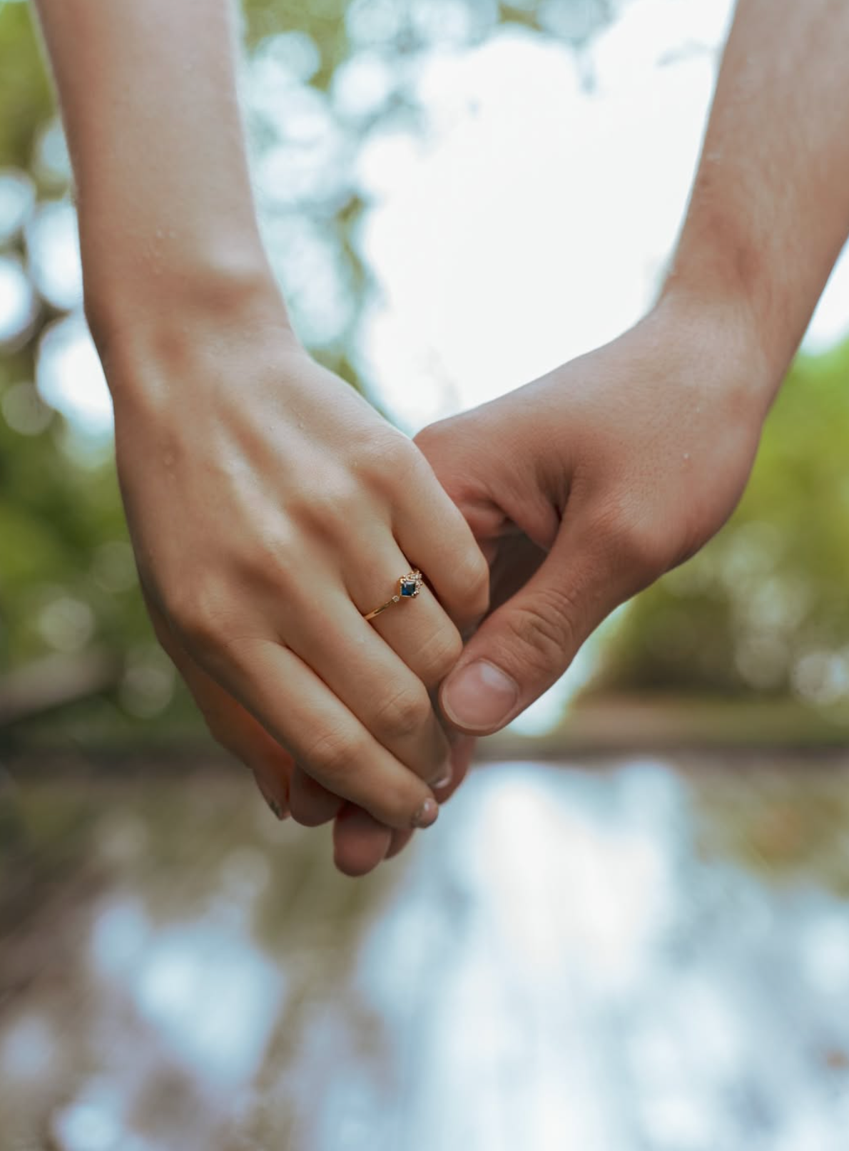 Engagement photo in National Park in New York,
