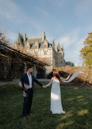 A dreamy editorial engagement session at The Biltmore in Asheville, NC.