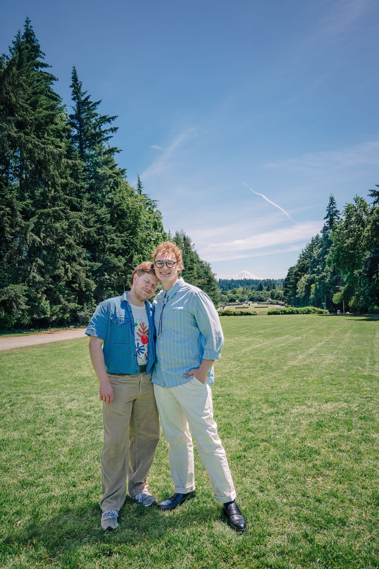 University of Washington graduate with partner during graduation portrait session