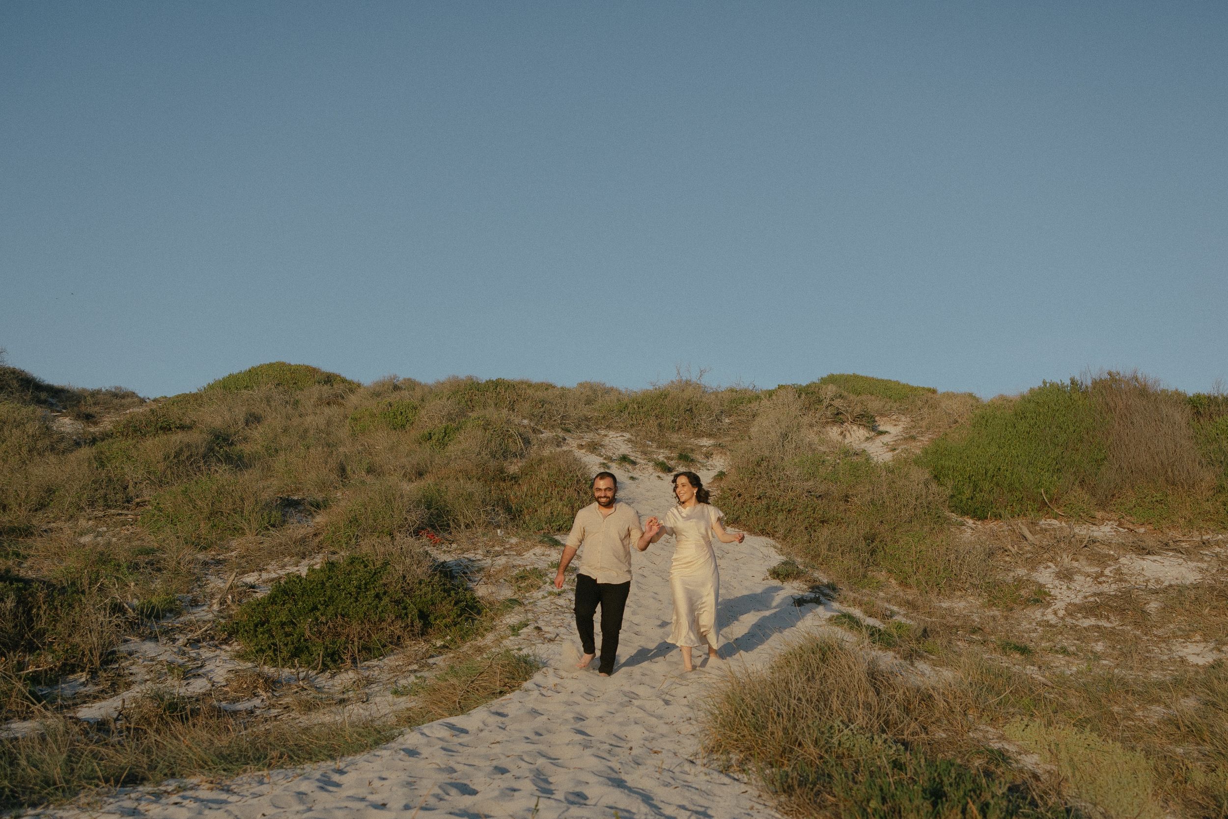 Zainah and Ash in Melkbosstrand engagement photos with Christene de Coning Photography in Cape Town, South Africa.
