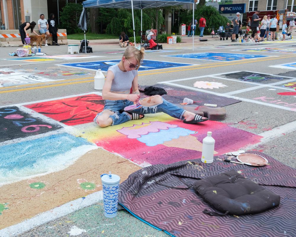 Attendees of Belvidere Heritage Days in Belvidere, IL participate in Paint On State in the downtown area. Saturday, June 27, 2026.