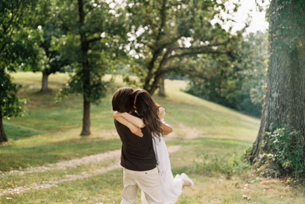 springfield engagement session on film