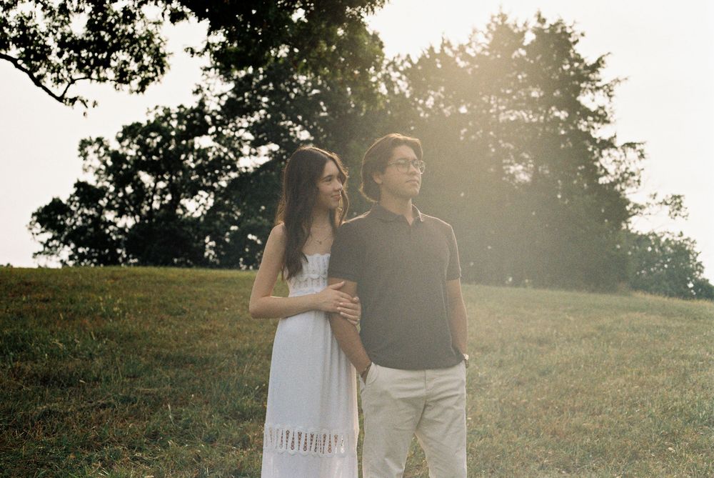 engagement session on film