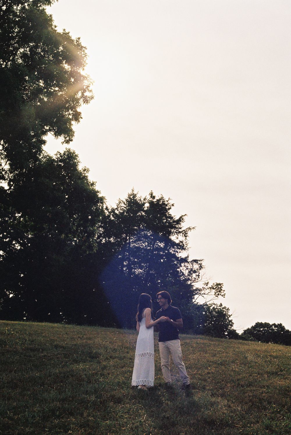 engagement session on film