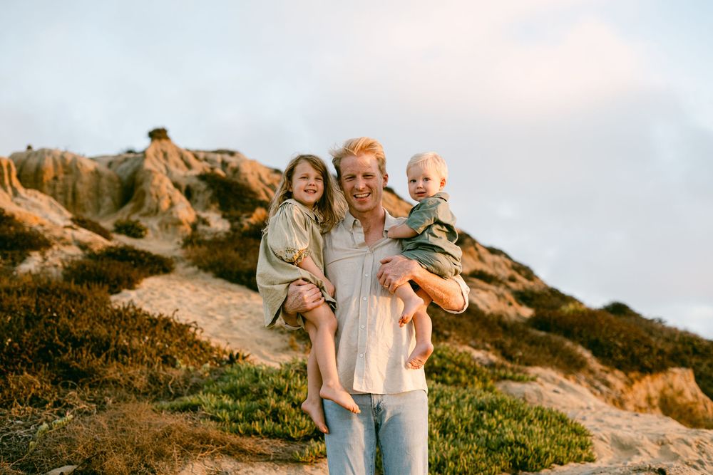 Best beach for family photography in Carlsbad California.