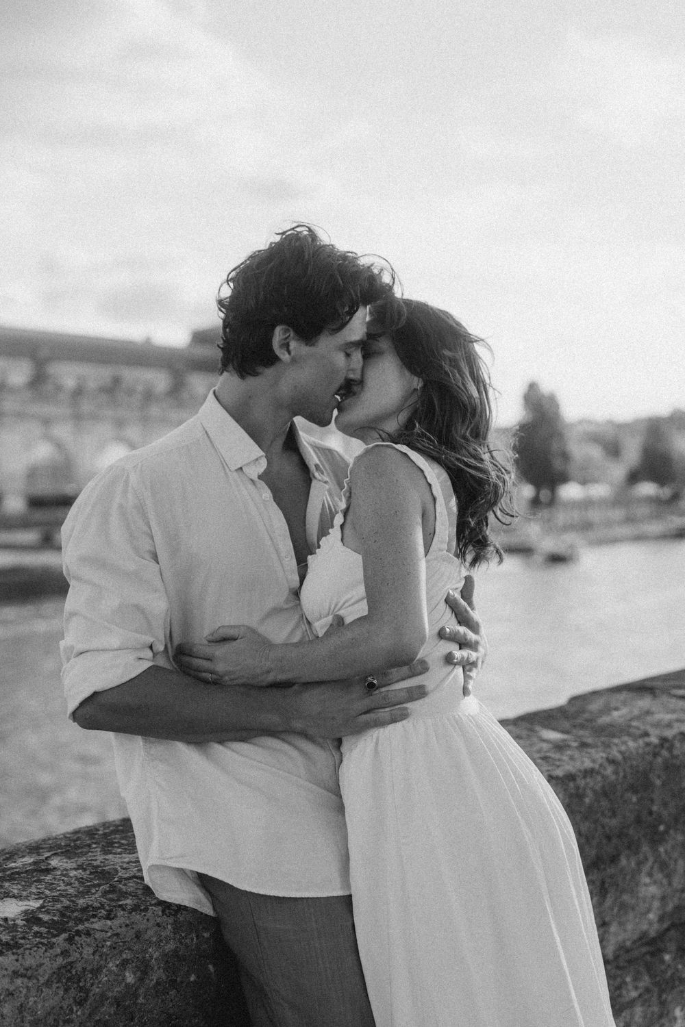 Cinematic couple shooting photo