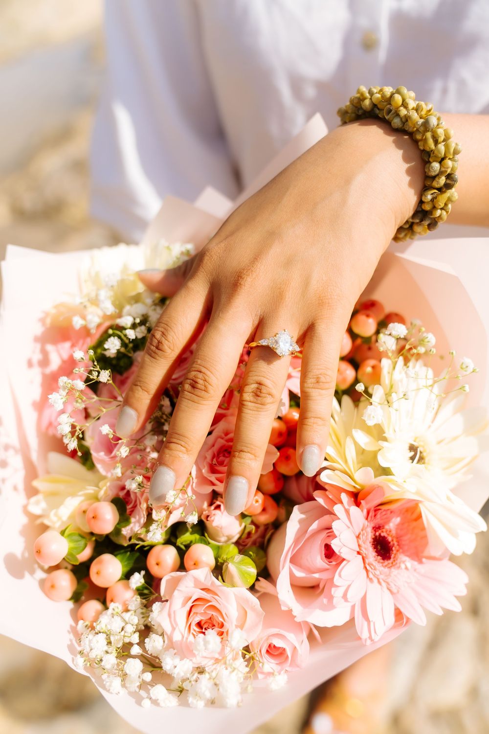 Beautiful ring to show off in their engagement photos