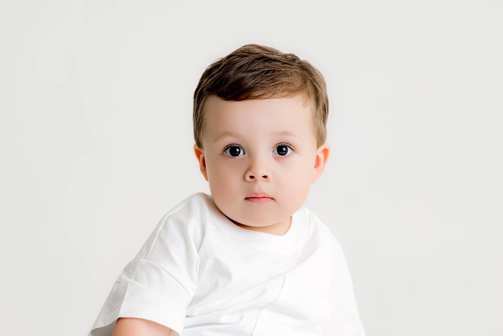 2 year old boy's second birthday pictures.