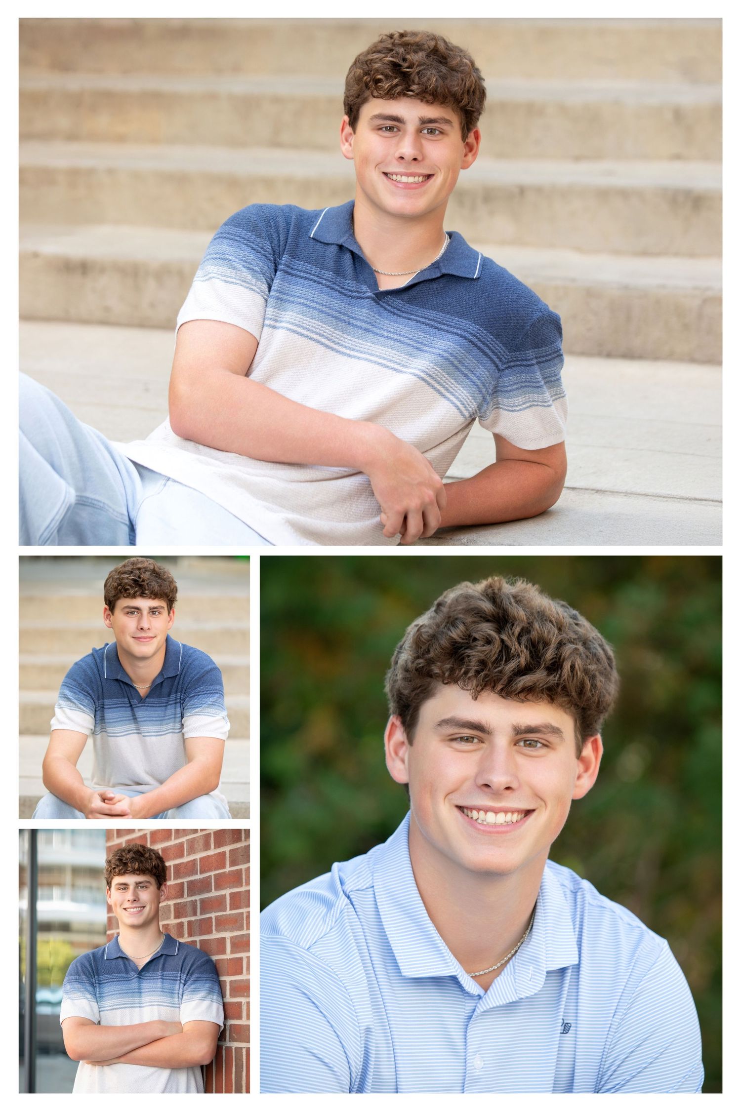 Olentangy senior pictures at Bridge Park featuring relaxed modern portraits in Dublin Ohio by a Columbus senior photographer.