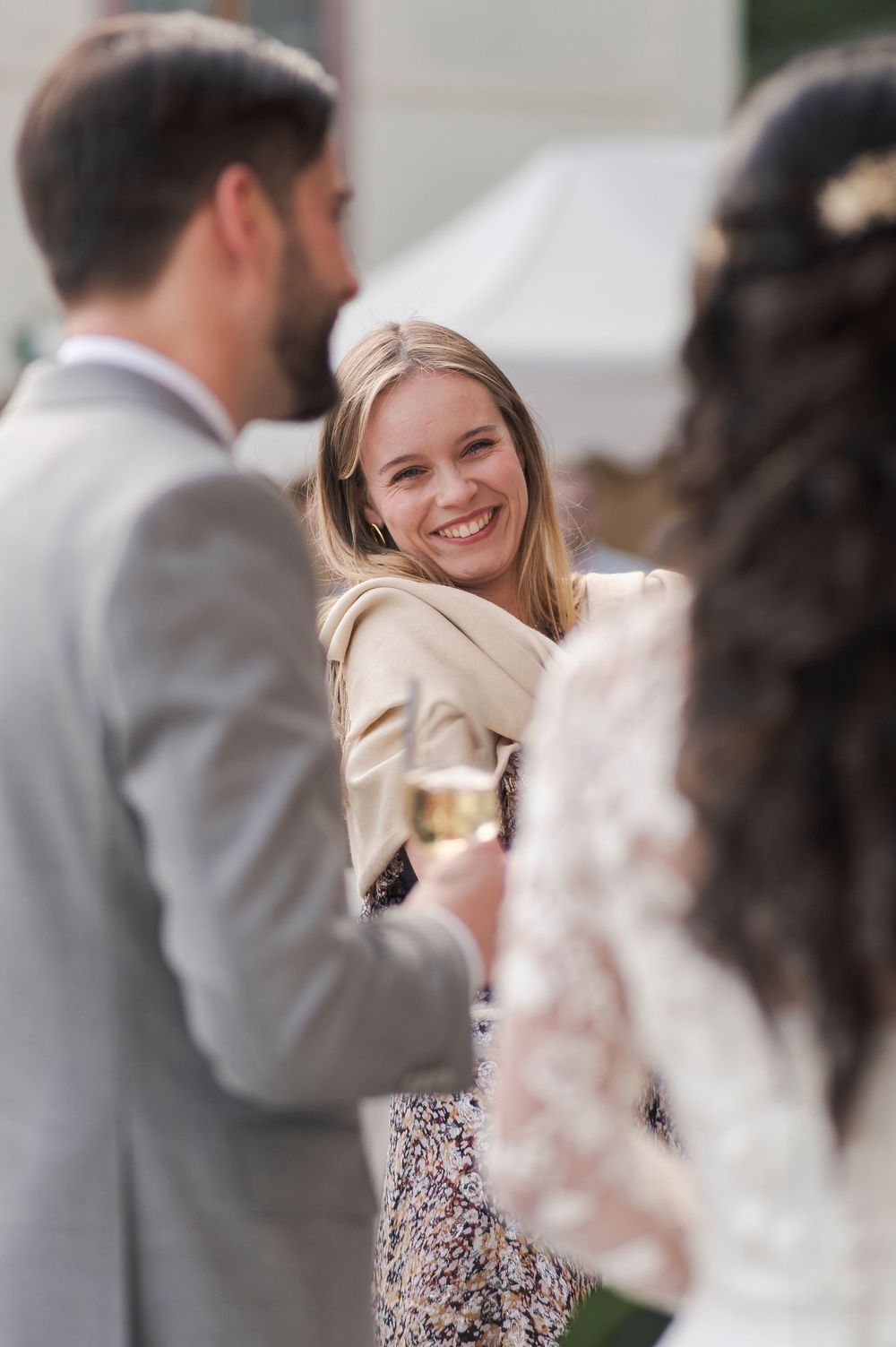 Cocktail de mariage au château Burrus