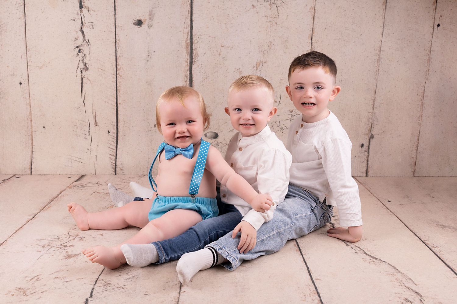 session with brothers, showing sibling bond