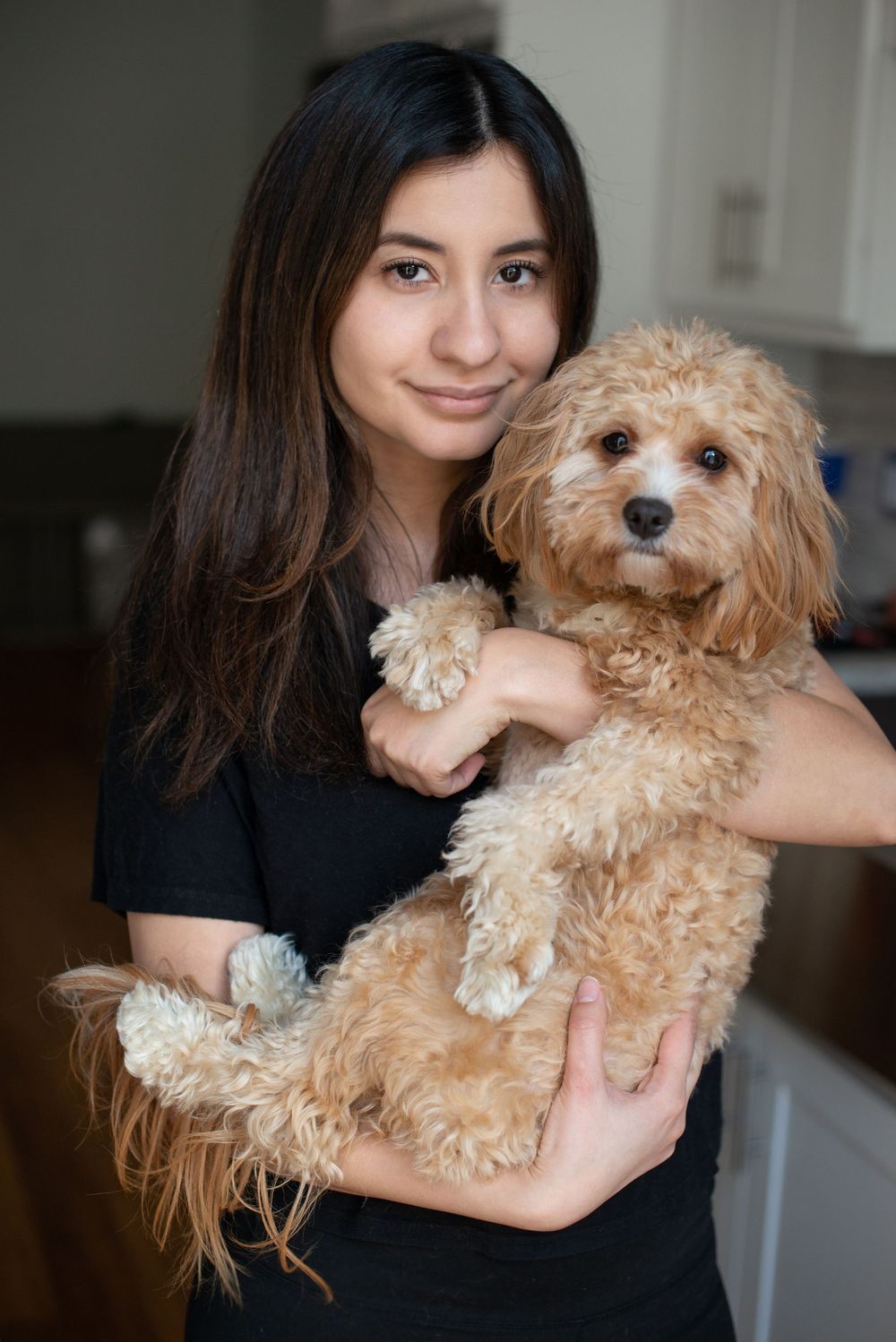Yolanda Ponce and her dog Matty
