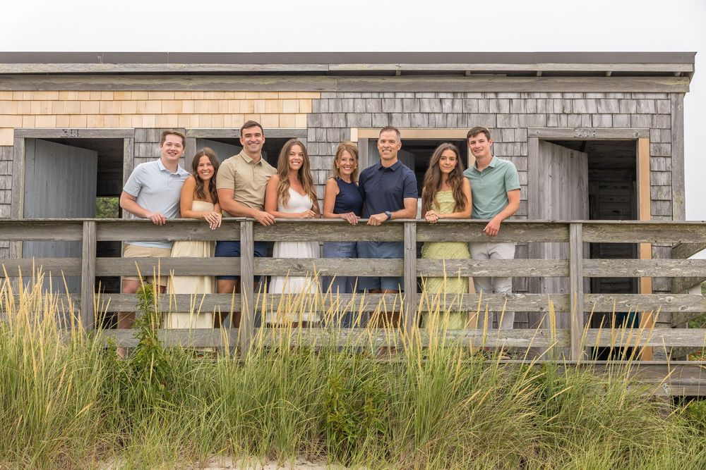 family group beach photo session falmouth ma. cape cod