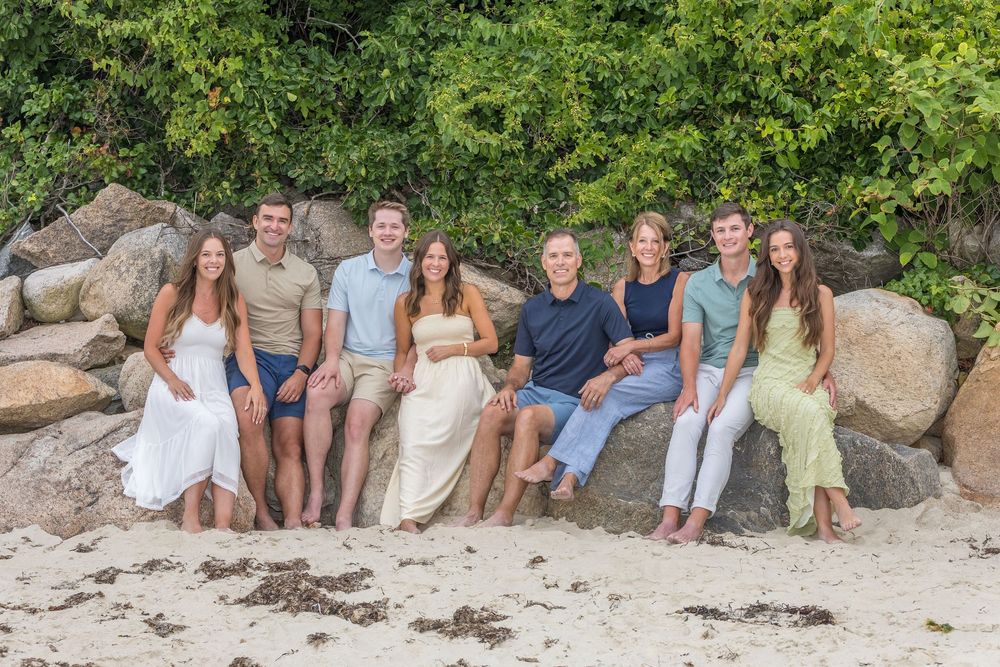 family group beach photo session falmouth ma. cape cod