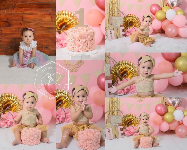 cake smash indoor. princess theme
