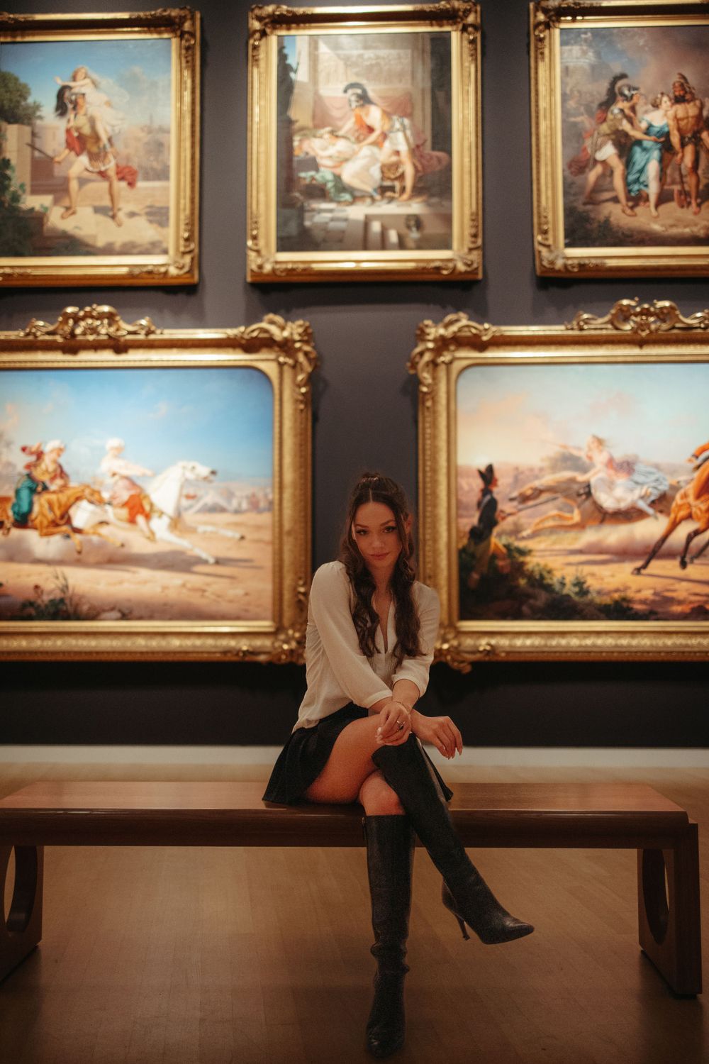 Abby Flaig Photography - Creative Portrait Model Photography at Crocker Art Museum in Sacramento. Creative portraits at a museum. Modeling.