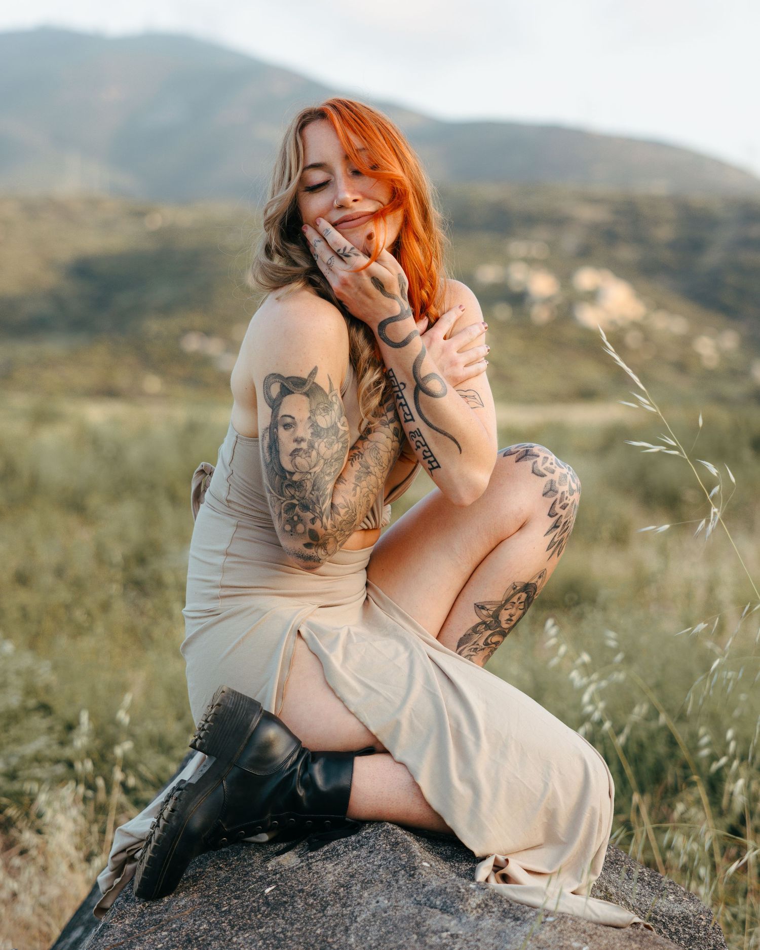 womans portrait in nature in san diego ca