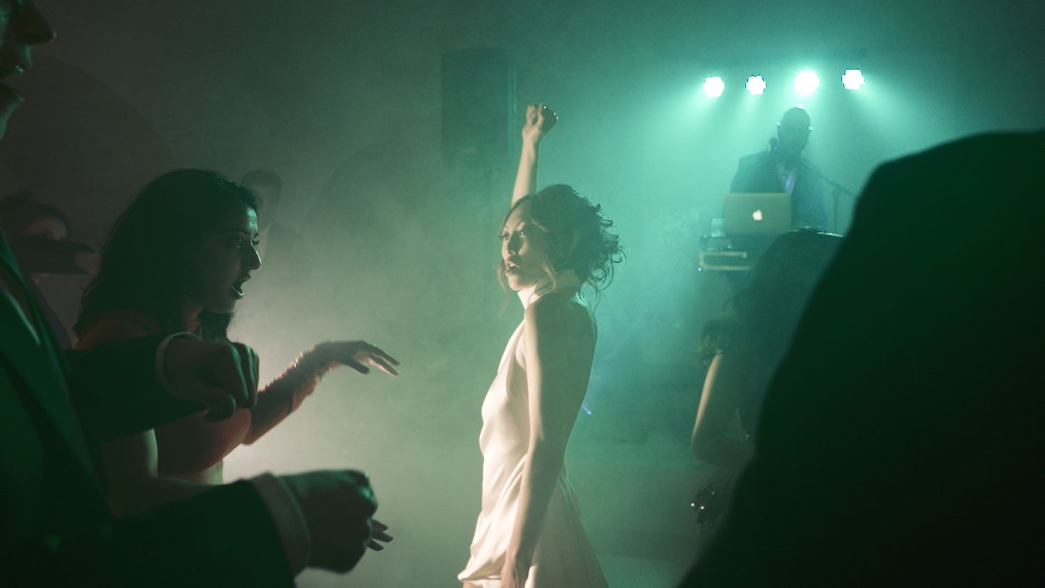 Beautiful bride dance at her wedding party