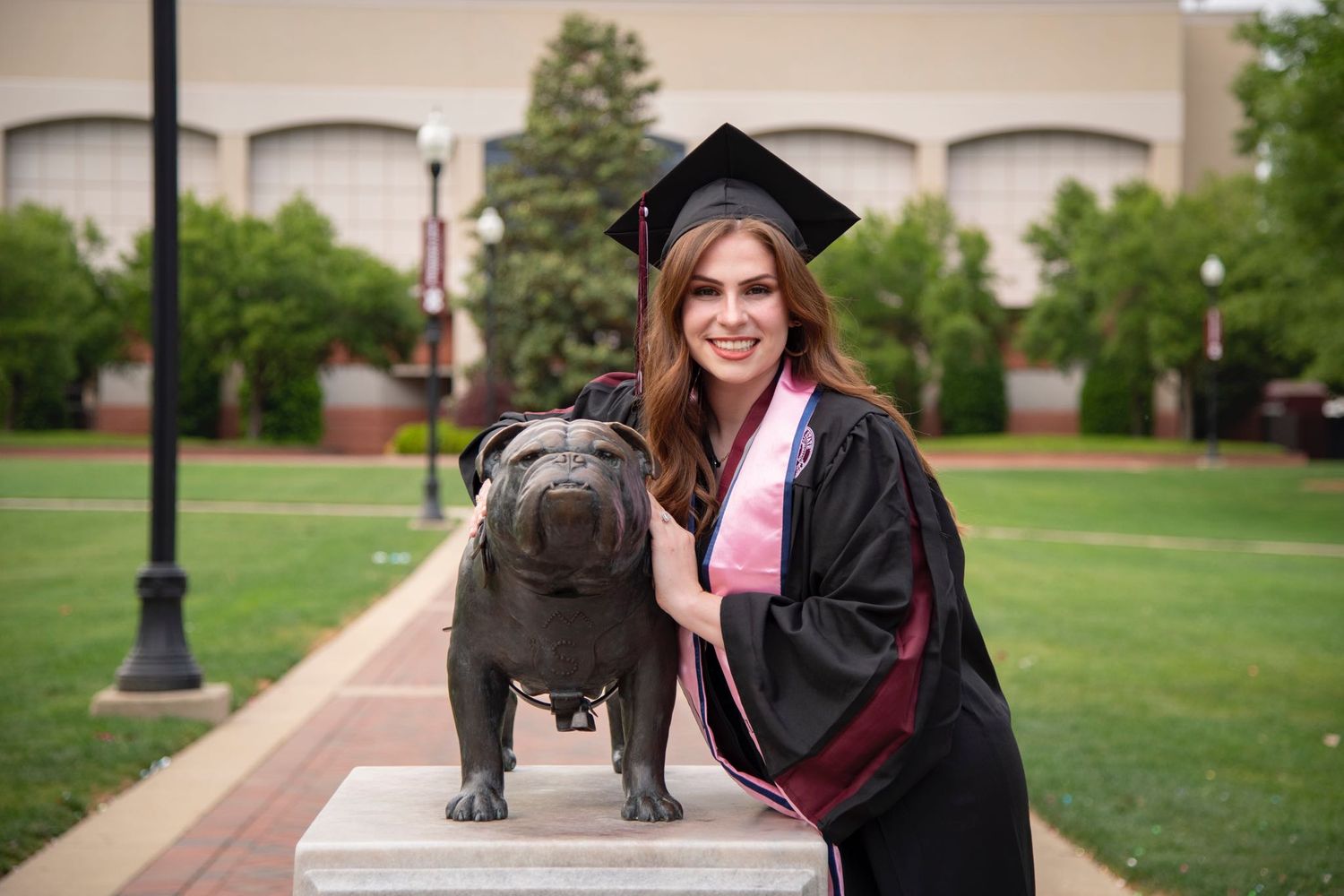 Senior photo in Starkville