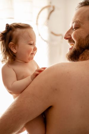 shooting papa et bébé