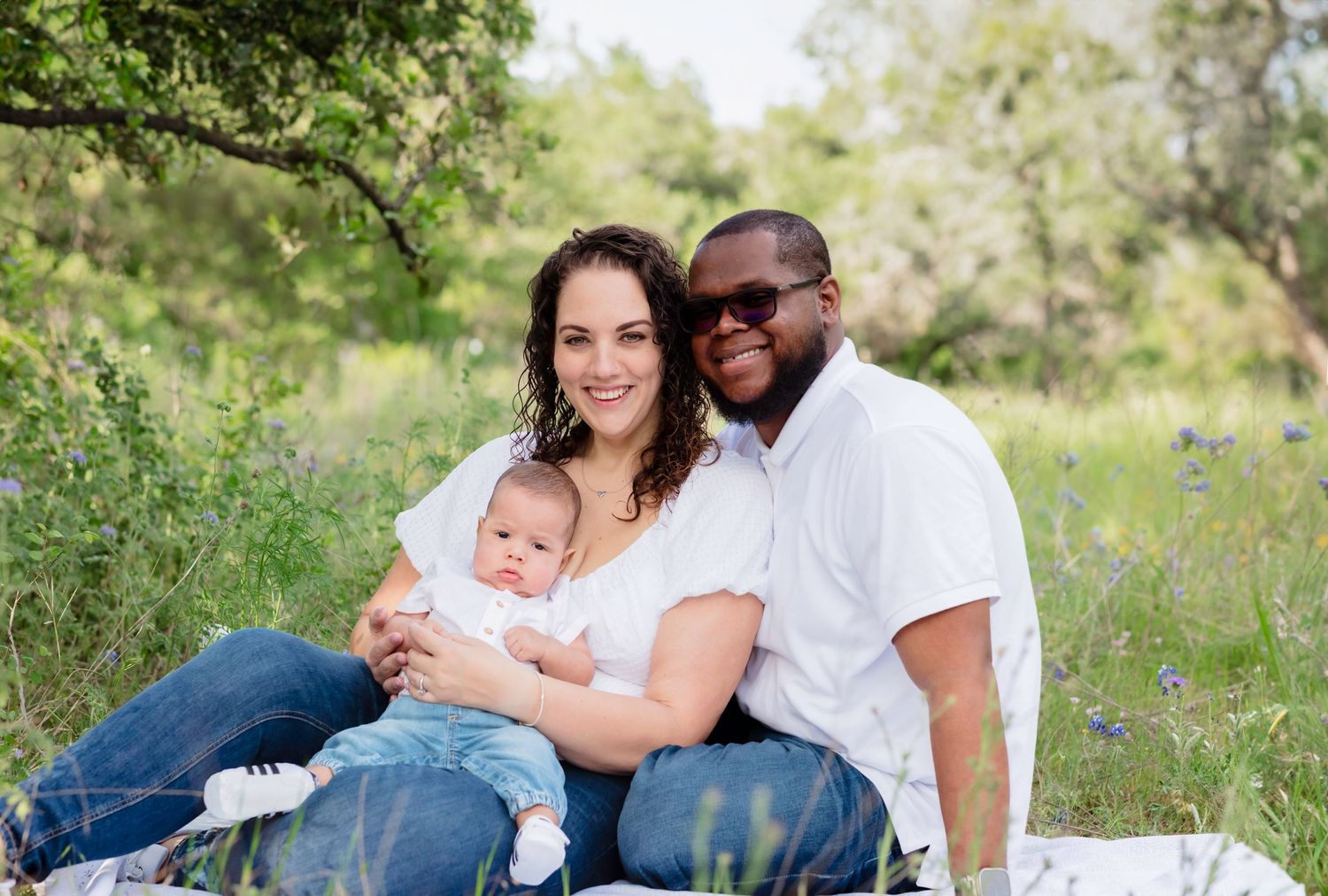 Family Bluebonnet Mini Session Brushy Creek Lake Park Cedar Park Texas
