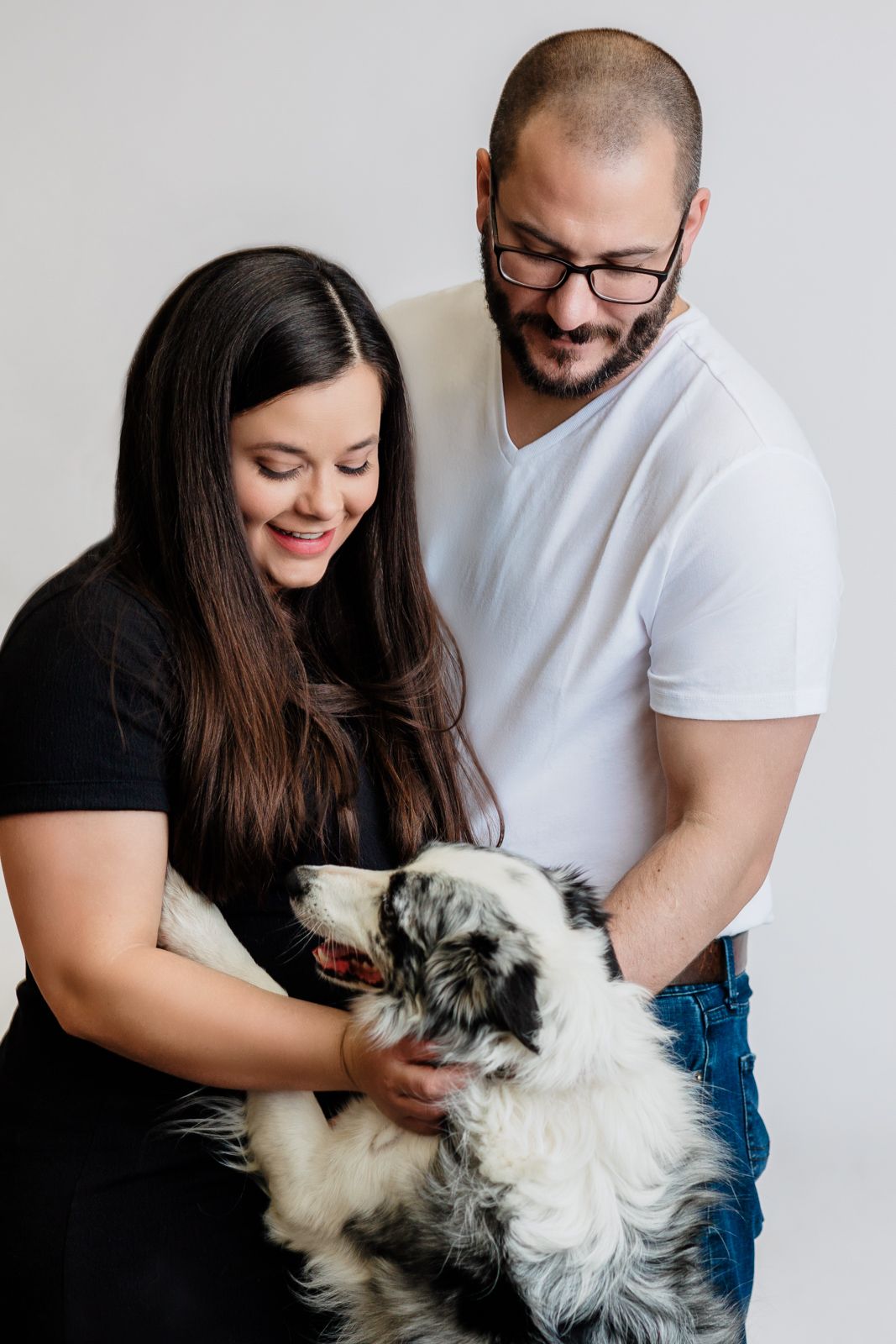 Couple with dog