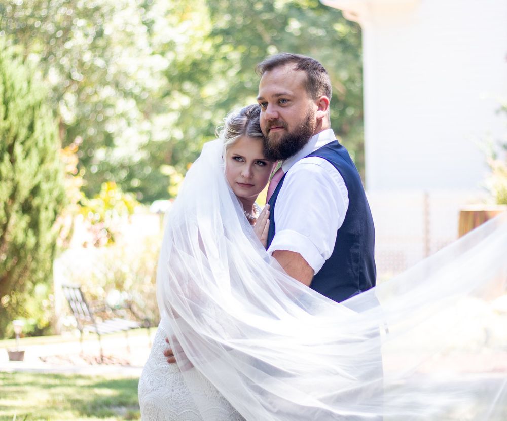 bride and groom wedding portrait in Cartersville Georgia