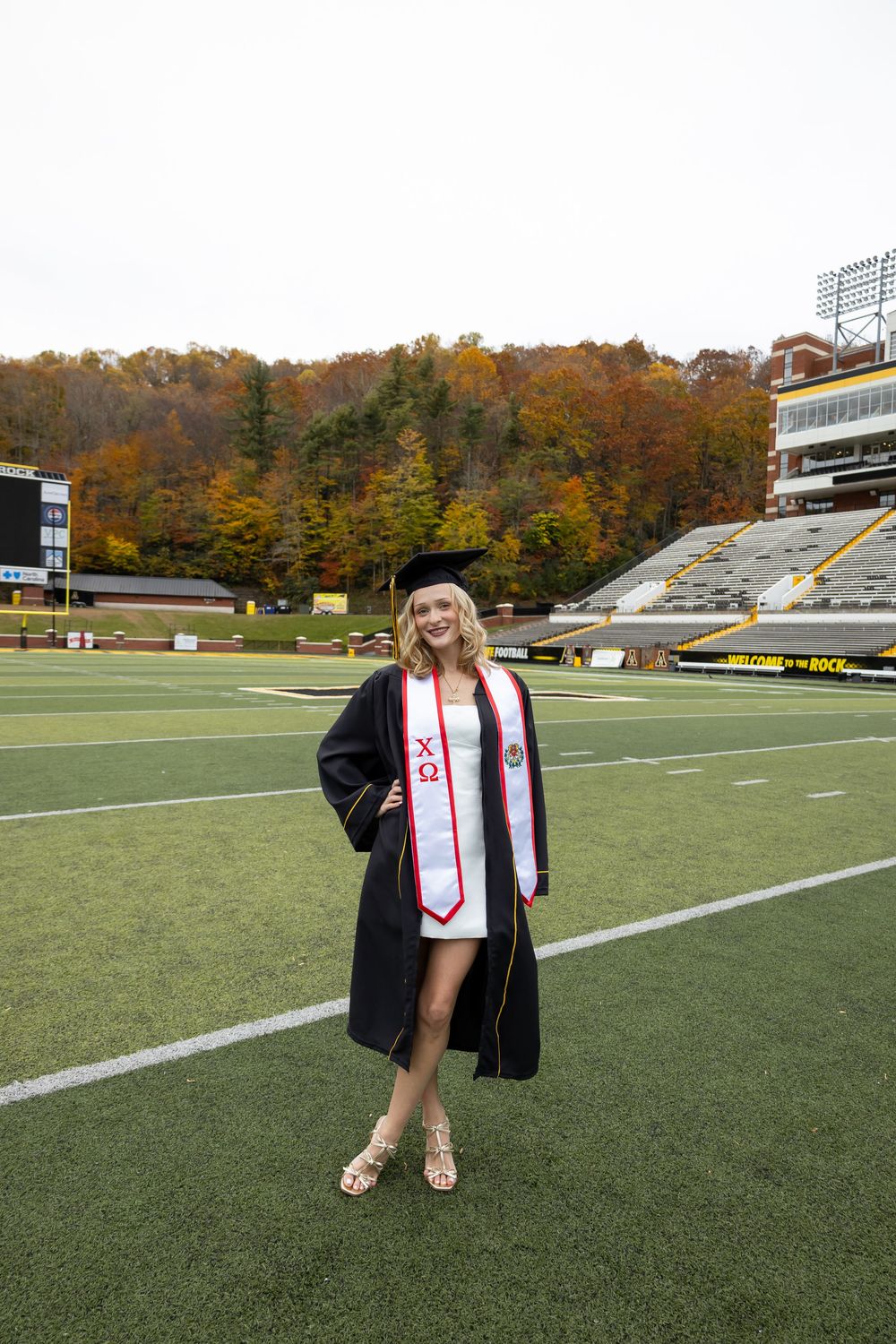 Graduation Photography for Appalachian State University graduate in Boone, NC