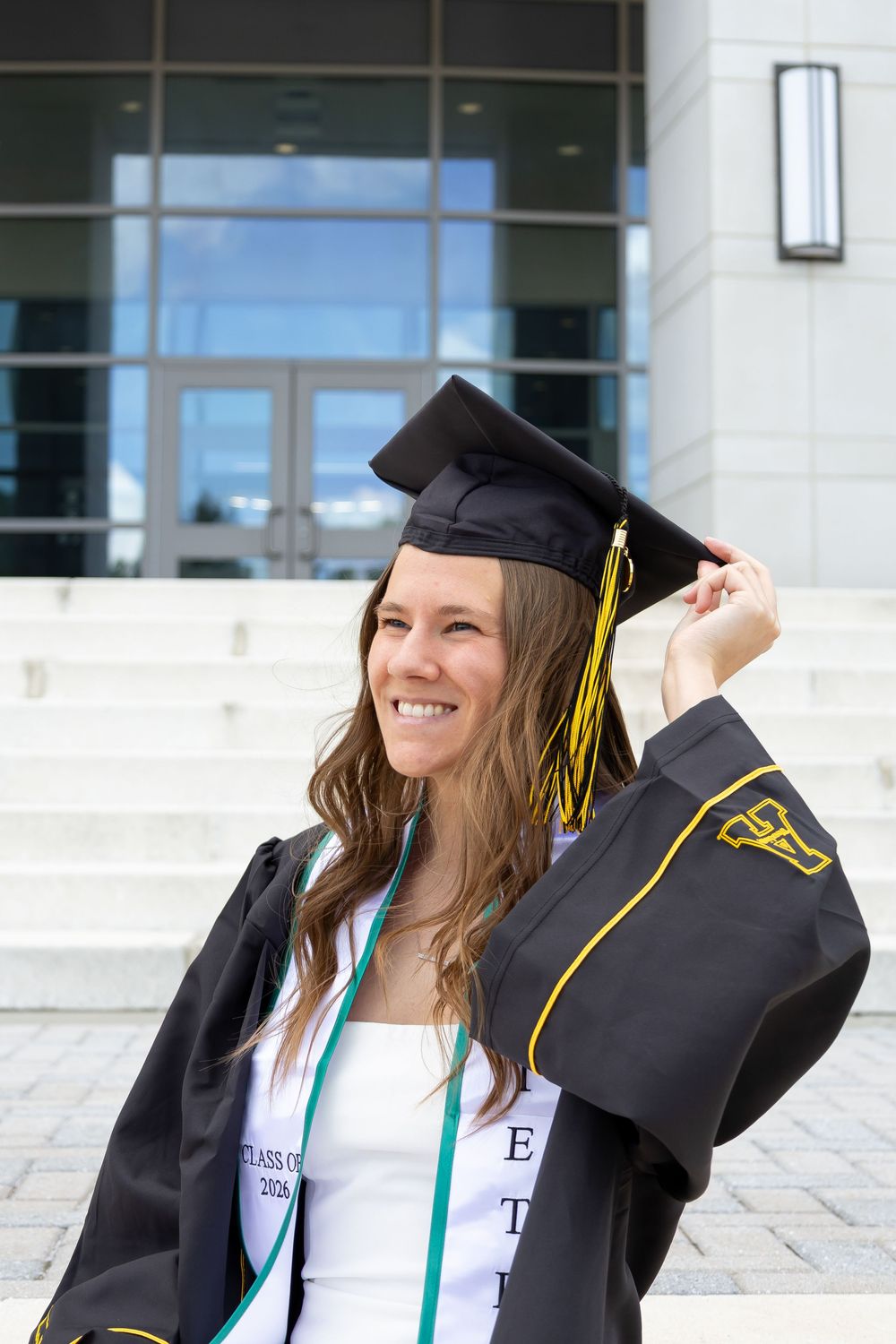 Graduation Photography for Appalachian State University graduate in Boone, NC