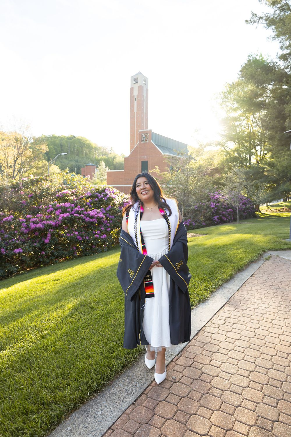 Graduation Photography for Appalachian State University graduate in Boone, NC