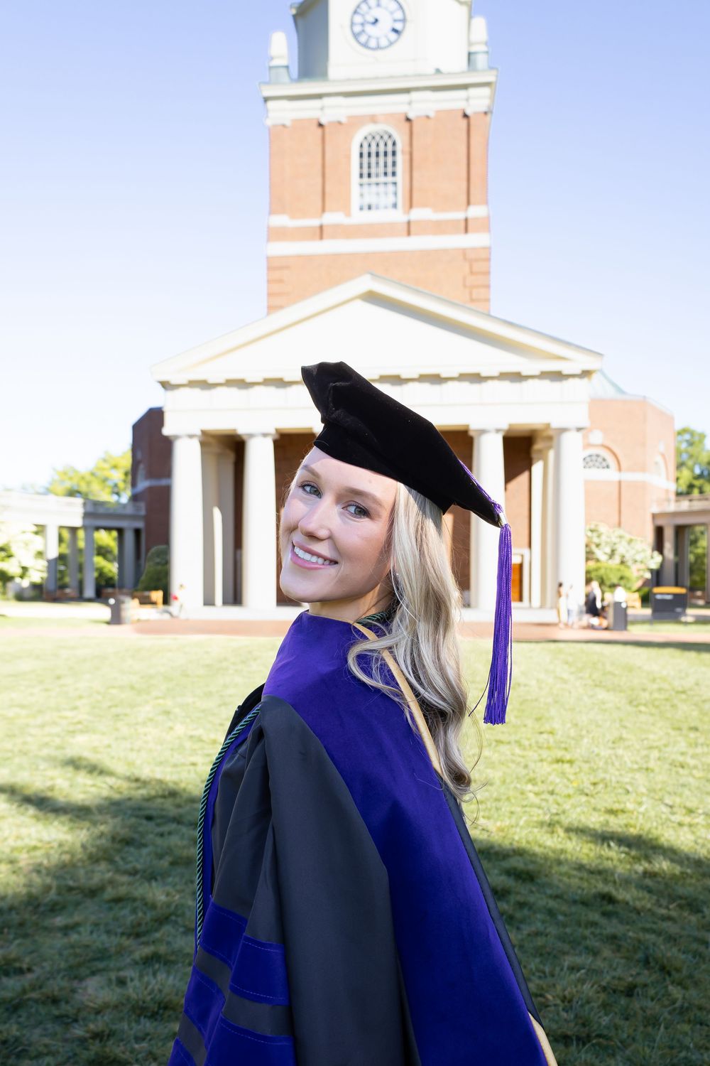 Graduation Photography for Wake Forest University graduate in Winston-Salem, NC