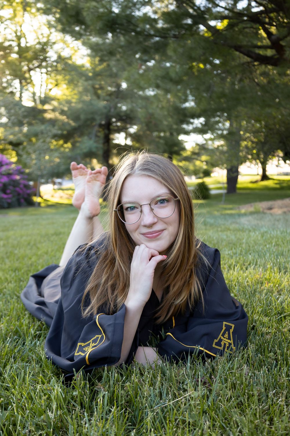 Graduation Photography for Appalachian State University graduate in Boone, NC