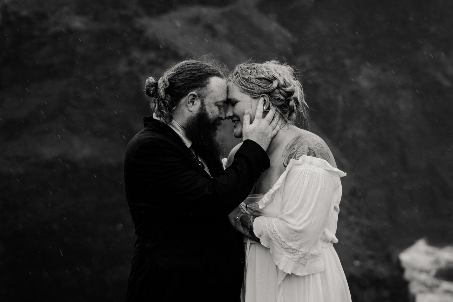 intimate elopement photo session in Causeway coast Northern Ireland