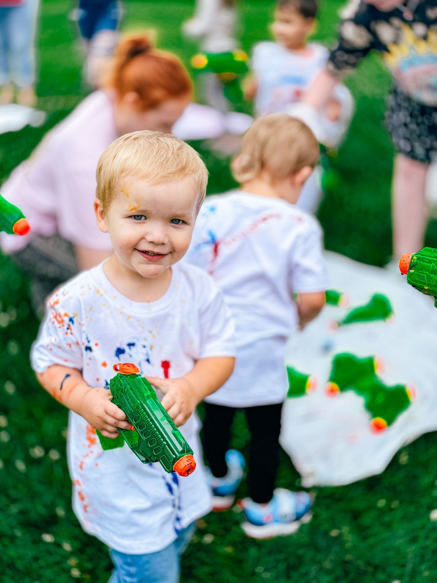 Family Fun at Tie Dye Party photograph In seacoast NH and Maine