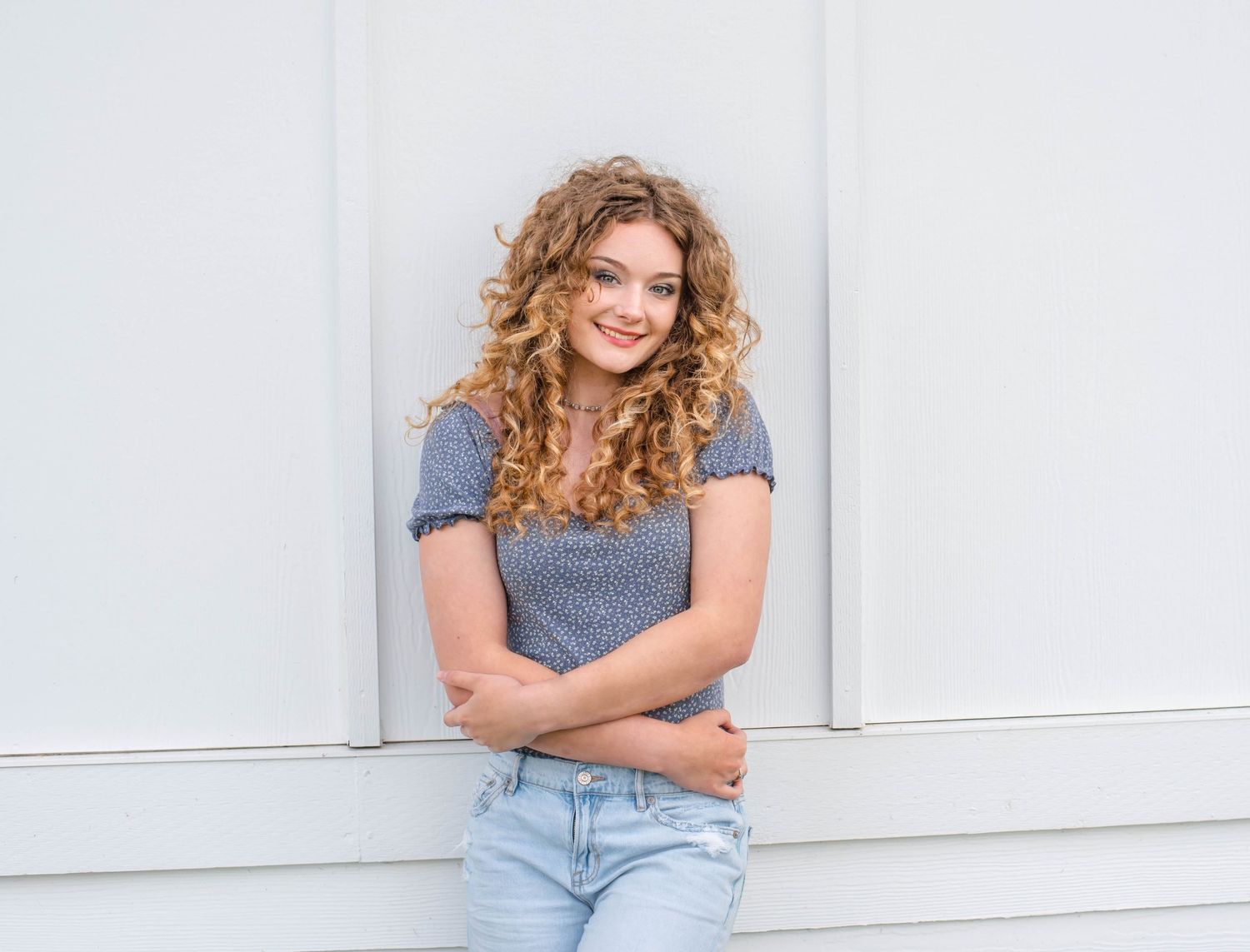 senior girl portrait Hope Mills NC bright natural light